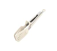 Pince de cuisine pour cuisiner, griller et cuire - En acier inoxydable résistant à la chaleur avec pointes en silicone - Pinces de cuisine avec pointes en silicone - Pour les aliments, les fêtes, les