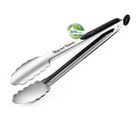 Pince de cuisine résistante à la chaleur de 315,6 °C avec embouts en silicone, pince de cuisson verrouillable en acier inoxydable de 30,5 cm, pinces alimentaires pour barbecue, salade et service des