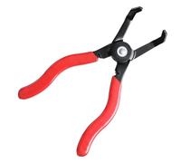 Pince de démontage de garnitures de voiture avec tête coudée à 30° pour une extraction efficace des clips et des fixations, outil en acier à ressort avec poignée antidérapante, noir et rouge