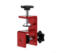 Pince de fermeture réglable de garde-robe 0-25 mm, gabarit de travail du bois en alliage d'aluminium pour fixation de planches avec ouverture diagonale, rouge, 125 x 90 mm