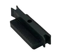 Pince de fixation de sol composite réutilisable pour planches de terrasse rainurées, solution de fixation dissimulée, entretoise extérieure