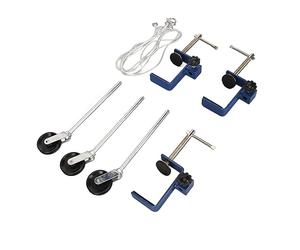 Pince de fixation de table, poulie de courroie en métal renforcé, pince de banc en métal multi-usage pour le laboratoire d'enseignement de physique