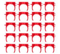 Pince de Fixation de Tube en U en PVC Rouge pour Tuyaux | Support Mural Léger, Protège les Conduites, Usage Plomberie et Gestion de Câbles, Colliers Pratiques