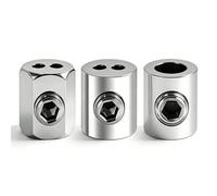 Pince de fixation en métal for câble métallique acier, 2/3/4mm, Clip for éclairage suspendu, accessoires matériel, 10/20/50 pièces(Small L-type,50pcs)