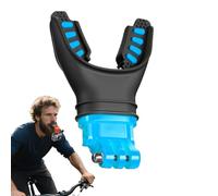 Pince de fixation pour appareil photo - Pince de photographie - Embout buccal en silicone léger multi-angle pour la plongée avec tuba en direct, l'enregistrement sportif, le tournage au-dessus de la
