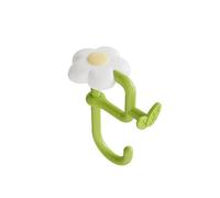 Pince de fixation pour bureau Flower Bag Hook, No Drill Desk Hanger, Portable Clamp for Table Edge, Side Mount Organizer for School Classroom(WHITE)