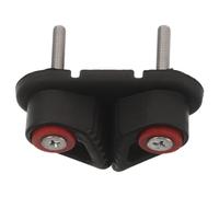Pince de Fixation pour Corde Pilates, Nylon et Métal, Auto-bloquante | Profil Compact, Surface Antidérapante, Prise Ferme Élastiques, pour Rails de Reformer et Poignées D'appareils
