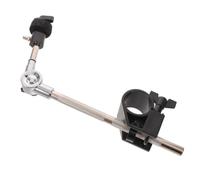 Pince de Fixation pour Cymbale Électronique de Batterie avec Support | Structure à Pince, Bras Métallique Réglable, Base Élargie et Patins Antidérapants, pour Tubes de Rack