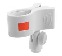Pince de Fixation pour Microphone Blanche Grand Modèle à Ressort | Métal et Plastique, Ouverture Large, Pose Simple et Retrait Rapide, Usage Intérieur Studio, Format Portable