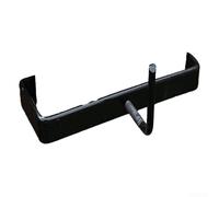 Pince de fixation pour panneau de clôture en béton, supports de sécurité en métal pour poteaux en béton ou en bois de 10,2 x 10,2 cm, crochet de sac de croissance avec boucle en C et goujon en L
