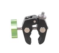 Pince de fixation robuste pour appareil photo avec deux vis de 6,35 mm pour accessoires de montage trépieds, trépieds, ouverture de 50 mm, accessoire de photographie en aluminium