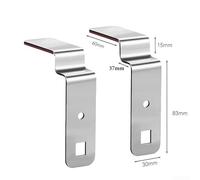 Pince de fixation variable pour montage d'alignement d'armoire, montage sur panneau avant, tiroir en acier inoxydable, plastique et outil avec clips et rapide (2 grands clips)