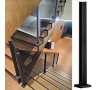 Pince de garde-corps en acier inoxydable pour escaliers intérieurs, système de poteaux carrés pour balustrades, support durable du sol au support, idéal pour balcon et terrasse jardins