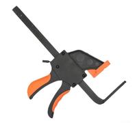 Pince de guidage à dégagement rapide 160 mm en F pour le travail du bois, outil de charpentier fixe, prise en main robuste, coussinets en TPR pour éviter les rayures, projets de bricolage