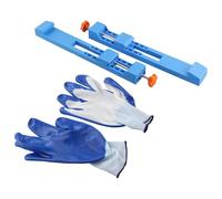 Pince de guidage de bord de scie circulaire réglable pour machine de découpe de 10,2 cm, outil de fraisage de base à boucle inversée bidirectionnelle, outil de fraisage en plastique ABS pour travail