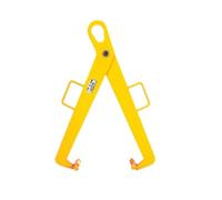 Pince de levage de baril de gallon de dalle en acier de pince de tambour verticale, for le levage et le transport de fûts en plastique