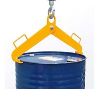 Pince de levage de baril verticale pour baril d'huile, pince de levage de baril, élévateur de baril vertical de 1100 lb pour barils en acier et en plastique de 30 à 55 gallons, écarteur de crochet d