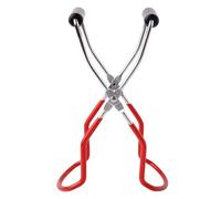 Pince de levage de bocaux en acier inoxydable avec poignée antidérapante pour la maison et la cuisine (rouge)