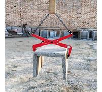 Pince de levage de pierre réglable, capacité de 1 300 kg, outil de levage vertical pour granit, marbre, roche, ciseaux, pour plaque et trottoir