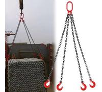 Pince de levage de tambour avec crochet autobloquant, lève-fût d'huile vertical et horizontal for palan à moteur de grue de chariot élévateur(1.5 m/4.9 ft(2T/4409LBS))