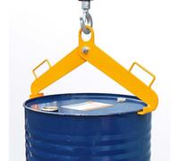 Pince de levage de tambour, levage vertical de 500 kg pour fûts en acier et en plastique de 30 à 55 gallons, écarteur de crochet en acier allié