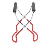 Pince de levage en acier inoxydable pour bocaux chauds, prise en main sûre, outils de mise en conserve, maison, cuisine, 22,5 cm (rouge)