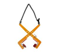 Pince de Levage, Pince à Bordure en Acier Allié 500kg, Mécanisme Ciseaux Auto-Serrant, Ouverture Réglable 33-70cm, Mâchoires Caoutchouc pour Dalle Marbre Granit, Chantier BTP Professionnel