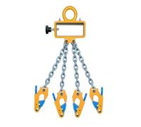 Pince de Levage pour fûts 1,5-2 tonnes à Quatre chaînes, palan Robuste en Acier moulé avec chaîne en Acier au manganèse G80, pour Le Levage et la manutention industriels de fûts(Small)