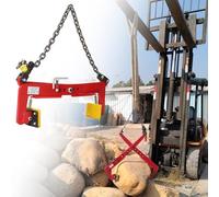 Pince de levage réglable robuste pour une manipulation et un transport sécurisés de blocs de béton et de pierres