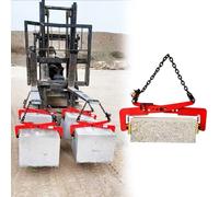 Pince de levage réglable robuste pour une manipulation et un transport sécurisés de blocs de béton, granit et pierre avec capacité de levage vertical