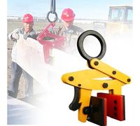 Pince de levage robuste en acier for pierre, contreplaqué et bois d'œuvre - Outil de levage réglable avec mandrin en caoutchouc antidérapant(0-6.5cm)