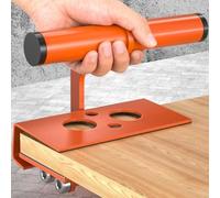 Pince de levage robuste, poignée réglable de 6 à 19 mm pour carrelage en bois, pierre, opération d'une seule main avec coussinets en EVA, outil portable en acier renforcé, orange