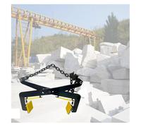 Pince de Levage Robuste pour Pierres avec mâchoires en Caoutchouc, Largeur réglable pour Une Prise sûre, idéale pour soulever et déplacer des Pierres et des matériaux Lou
