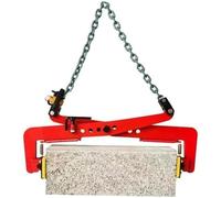 Pince de Levage Verticale Lourde en Acier Allié, Mâchoire Réglable et Caoutchouc Anti-Dérapant - pour Pierre, Granit, Parpaing, Poutre Acier - Outil Professionnel de Manutention,C:6CM