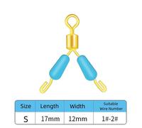 Pince De Ligne De Pêche Rapide En Silicone,Dispositif De Bifurcation En Forme D'anneau Anti-Enchevêtrement - Type S-100pcs