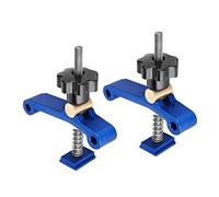 Pince de Maintien à Rainure en T Ensemble 2 pièce,CEIEVER T Track Clamp Jeu de Colliers de Fixation à Action Rapide en Métal pour Travail du Bois sur Rainure (5)