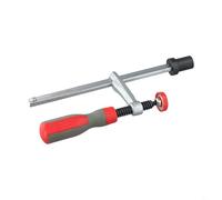 Pince de maintien du bois 160 x 60 mm pour bancs de bureau avec trou de 19/20 mm, clip à queue d'aronde à action rapide pour rail de guidage de scie à voie, métal (19 mm)