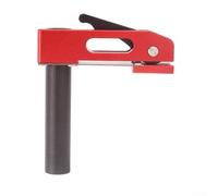 Pince de maintien du bois pour trous de chien de 20 mm, étau réglable en alliage d'aluminium à action rapide avec 3 niveaux de pression pour sculpter et poncer (rouge)