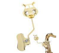 Pince de marche de trompette - porte-feuille de lyre 3,5 x 2 pouces, lecture de musique facile, pièce jointe sécurisée avec fonction de clip, pince de trombone pour la performance du groupe, métal arg