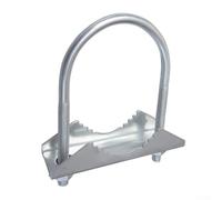Pince de mât d'antenne double robuste pour installation sur poteau avec boulon en U et longueur de montage réglable (C)
