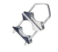 Pince de mât d'antenne, pôle à pôle, support multifonctionnel et robuste for télévision à l'extérieur de la maison, bloc de mâchoire en V avec boulon en U Pour Jardin, Bricolage, Caravane