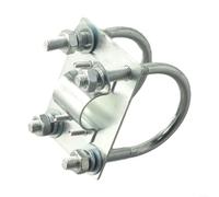 Pince de mât d'antenne robuste pour mineur d'hélium LoRa - Support en V en acier inoxydable pour antenne WiFi 4G LTE, antenne TV et radio jambon, compatible avec poteaux de 1,8 à 2,28 cm, kit de