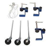 Pince de montage de table, support de support de poulie en plastique et métal renforcé, pince de banc en métal polyvalente pour laboratoire d'enseignement de la physique