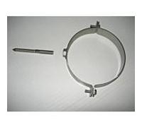 Pince de montage mural Bertrams 16WS100 Ø 100 mm, avec vis de suspension, acier inoxydable