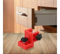 Pince de panneau de tiroir réglable sans poignée pour installation de panneau haut, clip de positionnement pour le travail du bois avec métal + construction ABS, Compat (pince droite en L)