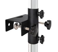 Pince de parapluie réglable - Support de patio en métal, support de poteau de jardin avec poignée, cadre de balcon construit avec équilibre, disposition fonctionnelle de base, accessoires d'extérieur