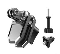 Pince de pare-brise de moto en alliage d'aluminium pour DJI et pour caméras d'action Osmo 360 avec doublure en caoutchouc double couche pour éviter les rayures sur les surfaces en verre
