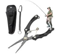 Pince De Pêche À L'eau Salée - Pince Pour La Pêche à La Mouche, Tresse De Pêche À Le Nez Long | Outil De Retrait De Crochet Portable Multifonctionnel Pêche-fil-fil-fill Pour La Pêche à La Mouche