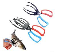 Pince de pêche avec corps en métal résistant à la corrosion et pince réglable à trois griffes, conçue pour une manipulation et un transport efficaces du poisson (1 trompette + 1 grande x 1)