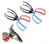 Pince de pêche avec pince réglable à trois griffes, poignée confortable pour une manipulation efficace du poisson, facile à transporter et à ranger (2 trompettes)
